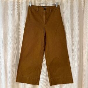 👖 Wide-Leg Brown Rust Cropped Wide Leg Pants 👖